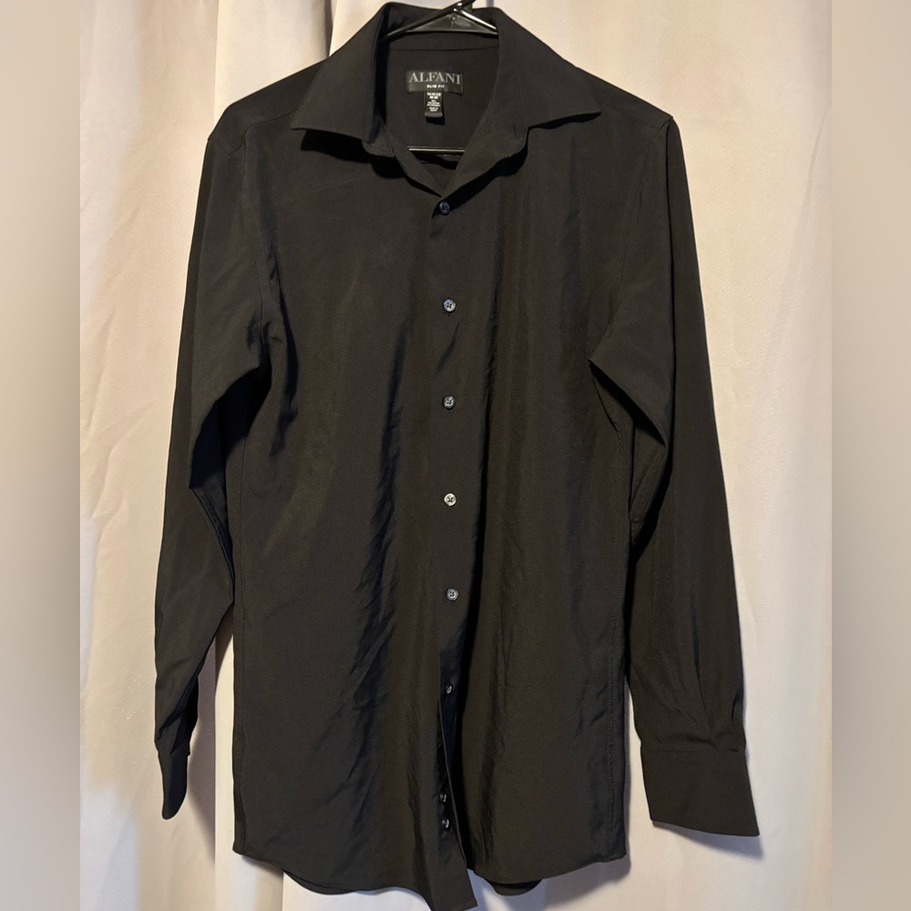 Alfani Black Slim Fit Dress Shirt